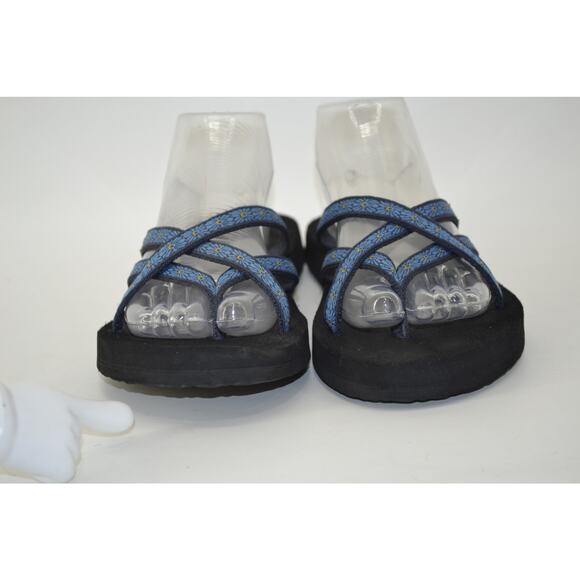 Teva Women's Olowahu flip-flop sandal Kaleidoscope Blissful Blue - Picture 7 of 16